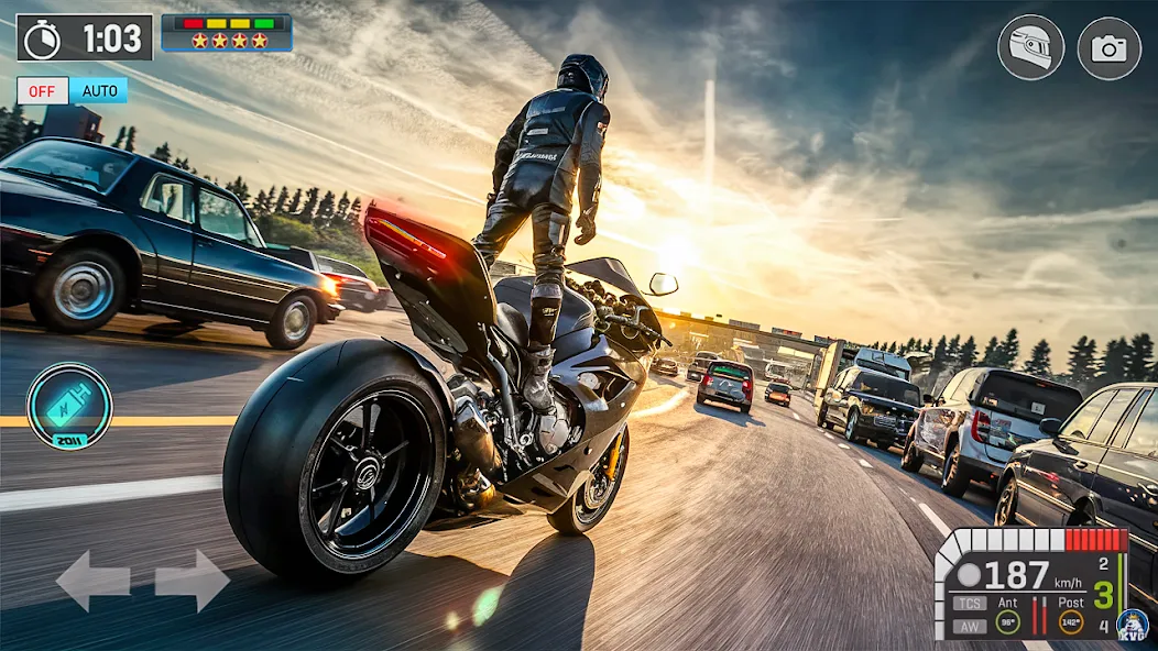 Moto Racing 3d Motorcycle Game (Дерт Байк Рейсинг 3Д)  [МОД Меню] Screenshot 5