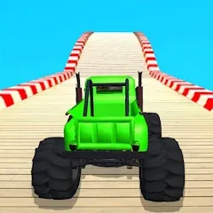 Скачать взломанную TopRace: Fast Car Simulator (Рамп Кар Гейм)  [МОД Бесконечные монеты] - полная версия apk на Андроид