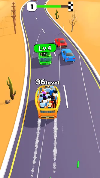 Level Up Bus (Левел Ап Бас)  [МОД Много монет] Screenshot 3