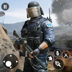 Взломанная Gun Shooting Games Fps Offline  [МОД Mega Pack] - полная версия apk на Андроид