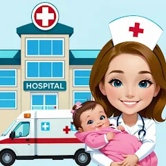 Скачать взломанную My Hospital Town Doctor Games  [МОД Бесконечные деньги] - последняя версия apk на Андроид