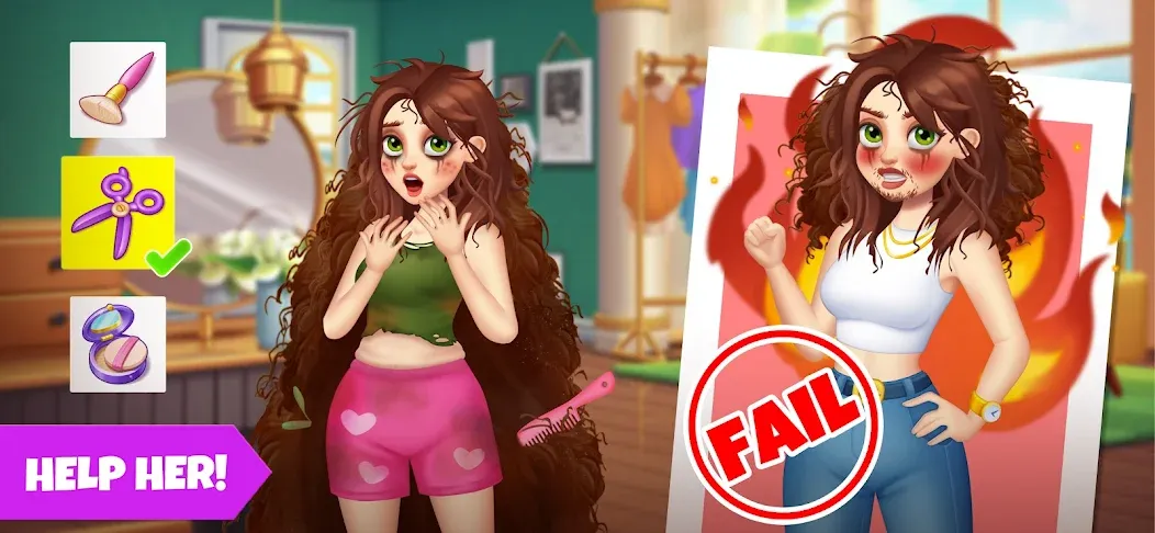 Makeover Blast: Dressup Salon (Мейковер Бласт)  [МОД Unlimited Money] Screenshot 2