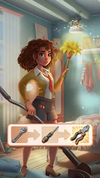 Grand Inn Story (Мердж Лав)  [МОД Меню] Screenshot 1