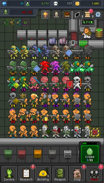 Grow Zombie VIP : Merge Zombie  [МОД Много денег] Screenshot 3