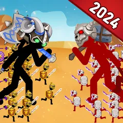 Взломанная Stick Dynasty (Стритмен Баттл Уор)  [МОД Много денег] - последняя версия apk на Андроид