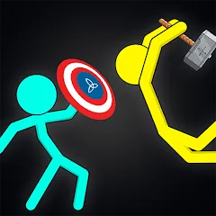 Взлом Stick-man Fighting Games  [МОД Много денег] - стабильная версия apk на Андроид