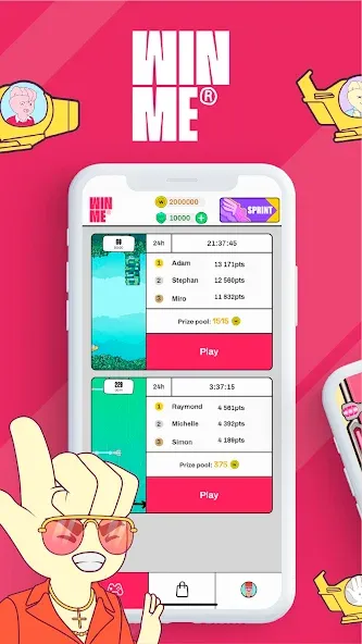 Win Me (Вин Ми)  [МОД Бесконечные монеты] Screenshot 1